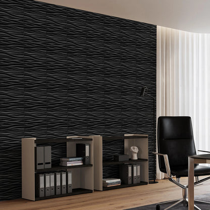 KUUJOJO 12pcs 3D textured wall panel for indoor wall decoration, suitable for living room, hall, bedroom, hotel, office