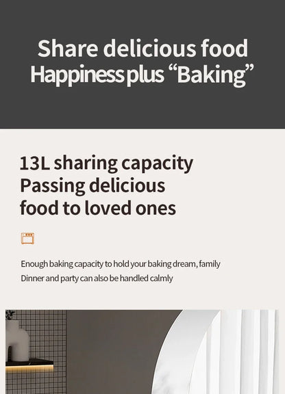 Smart air fryer oven 26L 13L Large Capacity Electric Air Fryers Visible Window Household Kitchen Deep Fryer without Oil EU 220V.