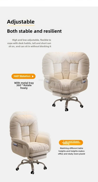 Heimcomputerstuhl, bequem, sitzend, Arbeitszimmer, Büro, Schlafsaal, Schlafzimmer, faules drehbares Sofa