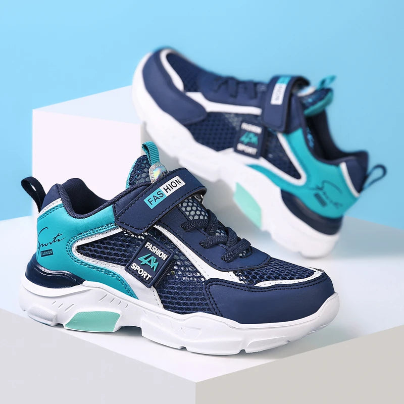 4 Color Kids' Breathable Mesh Sneakers Non-Slip School Sports Shoes for Boys Girls Lightweight Casual Walking Shoes.