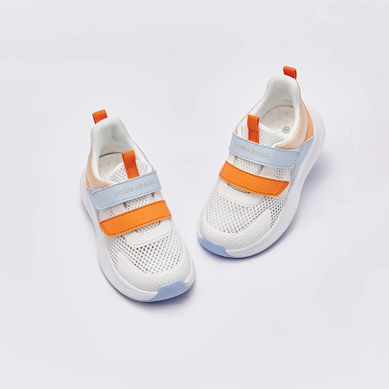 Dave Bella Baby Spring Shoes For Boys Girls Breathable Mesh Kids Casual Sneakers Non-slip Children Sport Shoes DB1241976.