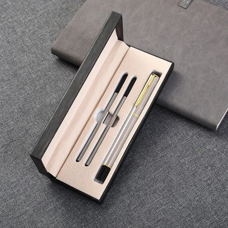 Geschenkbox-Set, Geschäftswerbung, neutraler Stift, individuelles Logo, Büro, Metall, Unterschriftenstift, Studenten-Briefpapier, Großhandel, gravierter Name