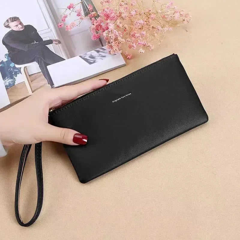 2021 New Zipper Ladies Long Wallet Coin Purse Wallet PU Fashion Clutch Bag Large Capacity Ladies Wallet.