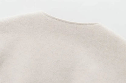 TRZA-Übergroße weiche Bomberjacke für Damen, Langarmmantel, Reißverschluss vorne, Damenoberbekleidung, schicke Oberteile, Mode.