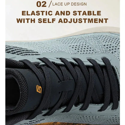 Baasploa Männer Wanderschuhe Komfort Tragen Beständig Outdoor Schuhe Männer Atmungsaktives Mesh Casual Turnschuhe Klettern Nicht-Slip Spitze Up.