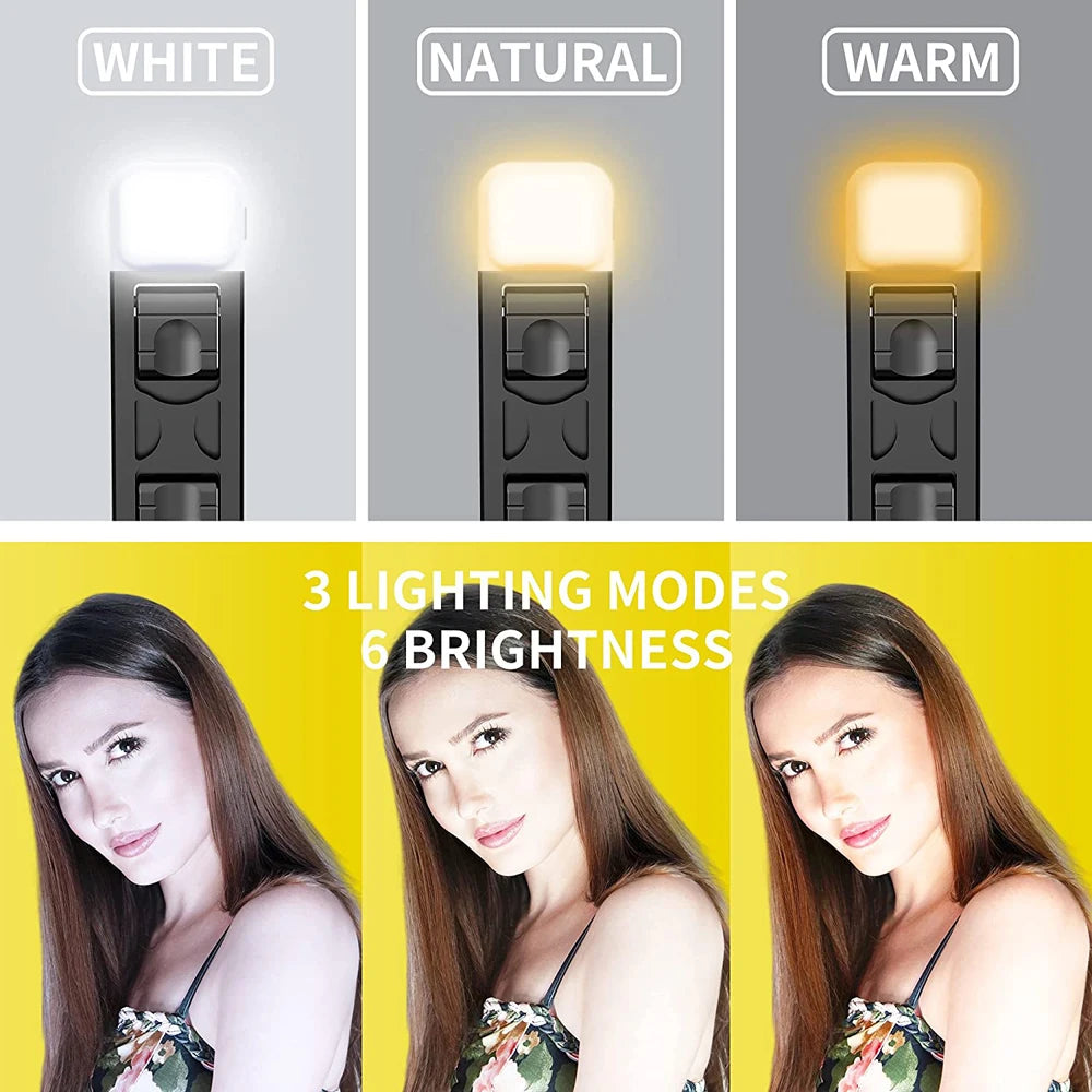 Wireless Bluetooth Selfie Stick Foldable Portable Tripod with Fill Light Shutter Remote Control for Android iPhone Smartphone.