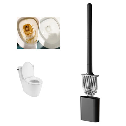 Tiefen reinigung Silikon Toiletten schüssel Bürste langer Griff Silikon Toiletten bürste für Wohnheim Bad zubehör