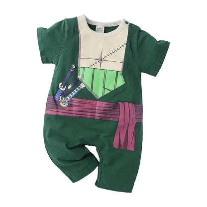 Baby Sommer kurz ärmel ige Baumwolle Anime Overall Jungen Mädchen Rollenspiel Kostüme Baby Kurzarm Body suits Kinder Stram pler