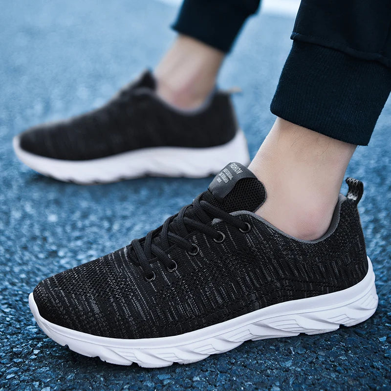 YRZL Running Shoes Men Sneakers Fashion Lightweight Trainers Breathable Walking Shoes Comfortable Athletic Sport Shoes for Men.