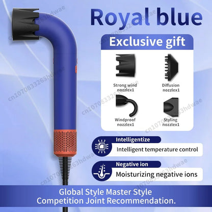 220V High-speed Professional Leafless Hair Dryer Negative Ion Scalp Care High Power Top Household Blower Salon Hairstyle Machine