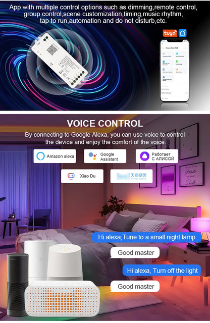 1-25M RGB Addressable COB LED Strip Light 24V WS2811 Pixel LED Strip Tuya WiFi RGBIC LED Ribbon Light Kit For TV Room decoration