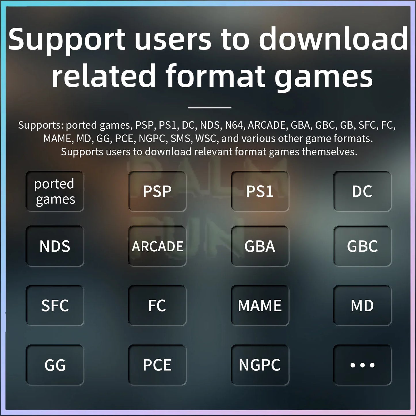 ANBERNIC RG40XX H Retro Handheld Game Console 64Bit 4 Inch IPS Screen Linux 5G WIFI Bluetooth HDMI-TV Output Video Gaming Player.