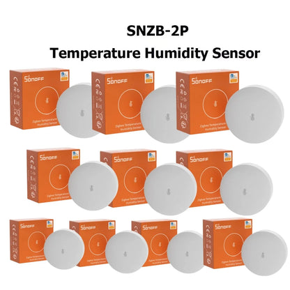 SONOFF SNZB-02P SNZB 02P Zigbee Temperature and Humidity Sensor Sonoff ZB Bridge-P Thermometer Detector Smart Home Via Ewelink