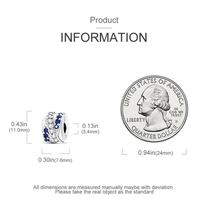 Silver Clasp 925 Sterling Silver CZ pave Clip Charms Daisy Beads Stopper Safety Chain fit Original Bangle Bracelet Jewelry Clip