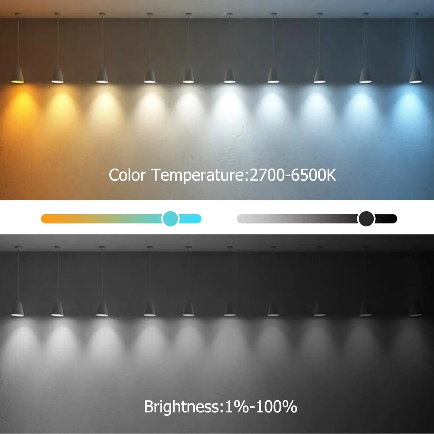 Alexa Wifi Smart Filament Glühbirnen, kompatibel mit Alexa/Google Home, Sprachsteuerung, APP-Steuerung.