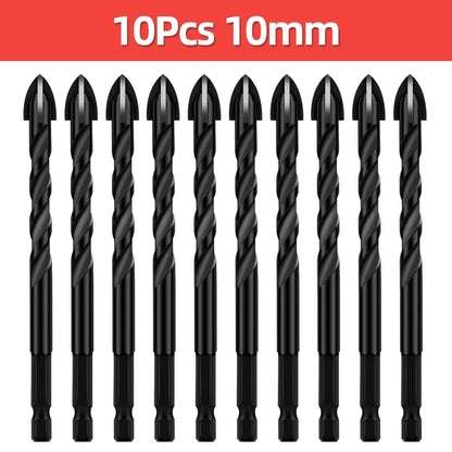 TOOLEYE Kreuz Hex Bohrer Set Für Beton Porzellan Fliesen Glas Metall Multifunktions Bohrer Bits Kit Power Werkzeuge Bohren Bohrer