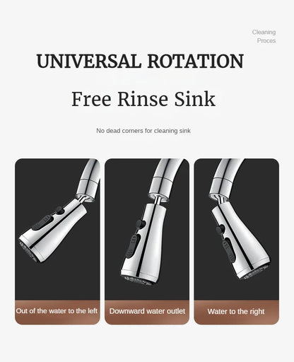 GEGVE Removable Kitchen Faucet  Flexible Head Hot Cold Faucets Tap Tap Mixer Manual Black for Kitchen Sink Adapted To Israel