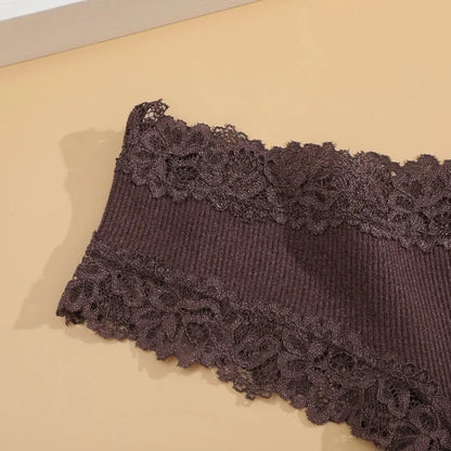 11PCS Women Lace Cotton Panties Seamless Brazilian Panties Sexy Low-Waist T-Back Bikini Female Breathable Underwear Lingerie.