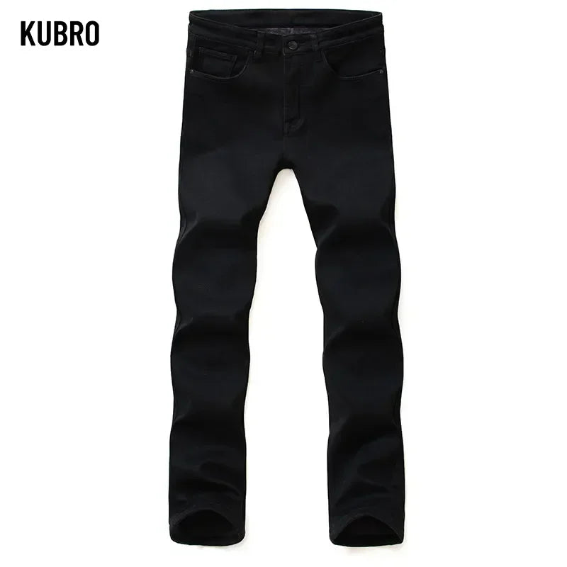 Men Classic Advanced Fashion Brand Jeans Jean Homme Man Soft Stretch Black Biker Masculino Denim Trousers Mens Pants Overalls.