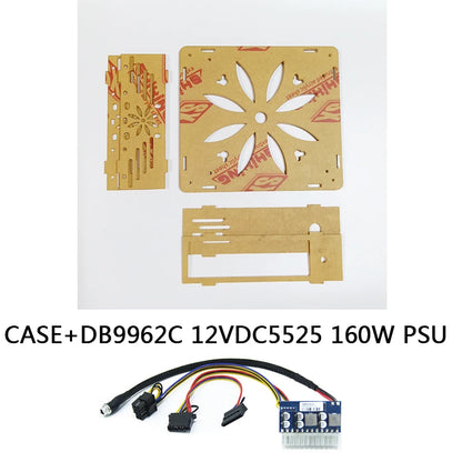 DIY MINI ITX Case HTPC Computer Cases transparent Chassis Desktop For Game Chassis  support 2.5 SSD 17*17CM.