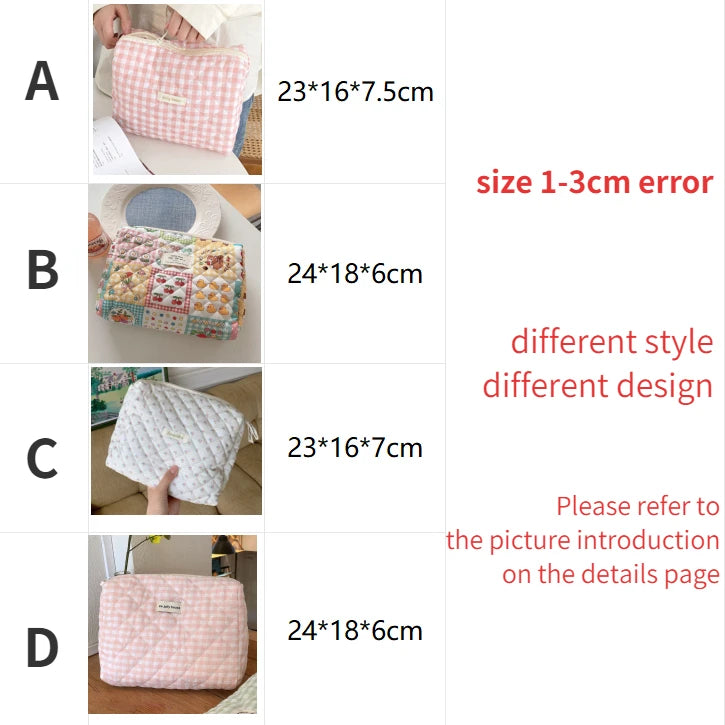 Large Capacity Women's Cosmetic Bags Cases Casual Ladies Small Storage Bag with Zipper Female Travel Clutch Bag Small Handbags.