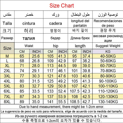 8XL Men's Down Pants Plus Size Winter Plus Velvet Thick Loose Cotton Pants Big Size Solid Color Warm Lamb Down Casual Sweatpants.