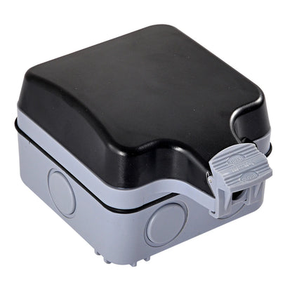 Melery Outdoor-Wandsteckdosen, EU-Stecker, elektrische Steckdosen, IP66, staubdicht, für den Außenbereich, Garten, Masterplug, Rasen.