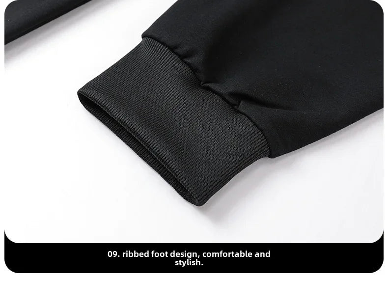 Spring Autumn Men's Casual Sports Suit Round Neck Sweatshirt Long Sleeves Pants One Whole Set Clothing Fashion