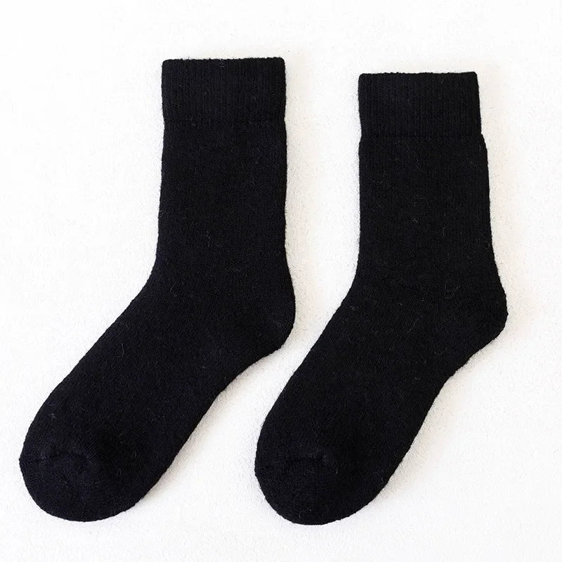 Super Warm Funny Happy Male Men Thicker Solid Socks Merino Wool Rabbit Socks Snow Winter Socks calceta hombre skarpety meskie.