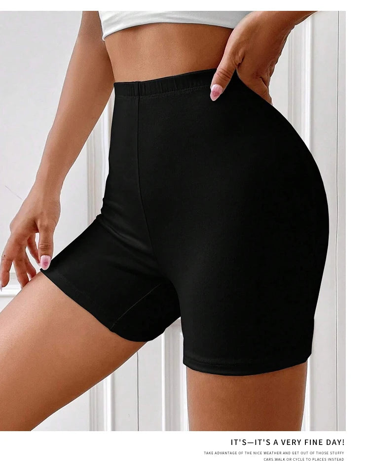 Trend Women'S Sports Shorts  I Love My Hot Boyfriend Letter Print Tight Shorts High Elastic Comfortable Soft Thin Female Clothes.