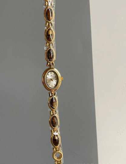 High-end Luxury Watches for Woman Elegant Green Jewelry Jade Quartz Bracelet Wristwatch Gift for Women Lady Fashion Dress Watch.