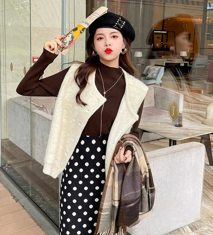 Langarm Beiläufige Dünne Pullover Mode Taste Grundlegende Gestrickte Tops Frauen Rollkragenpullover Koreanische Mode Einfache Chic Kleidung.