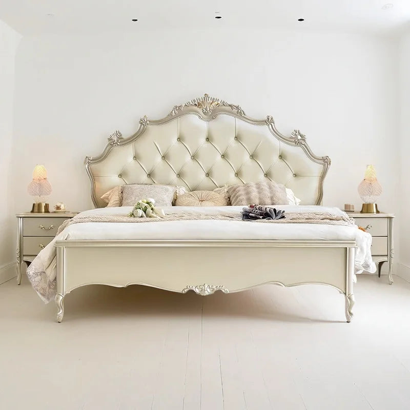 Kopfteilrahmen Doppelbett 150 x 200 King Size Hochzeitsregale Doppelbett Twin Holz moderne Cama De Casal Schlafzimmermöbel