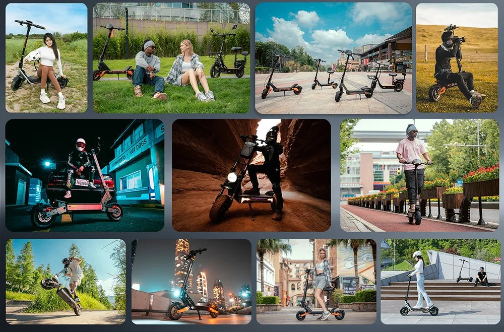 Kukirin A1 800W Motor 2025 Folding Electric Scooter 48V 13Ah Battery 10 inch Vacuum Tire 45 km/h Max Speed 45km Range.