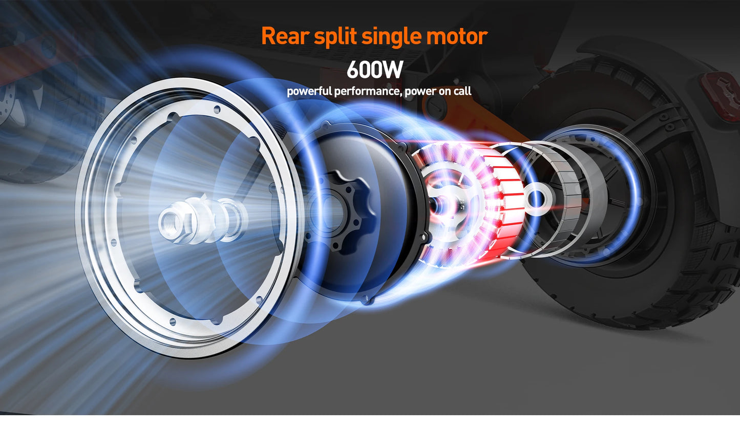 JOYOR S8 Electric Scooter For Adult 600W E-scooter with 48V 26Ah battery 10" Off-Road Air Tire 25km/h.