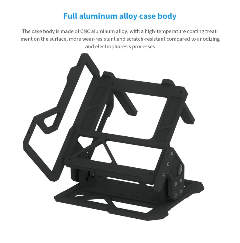 Barrowch ITX Open Frame Aluminum Alloy Water-cooling Computer Case DIY Adjustable Angle PFT-01.