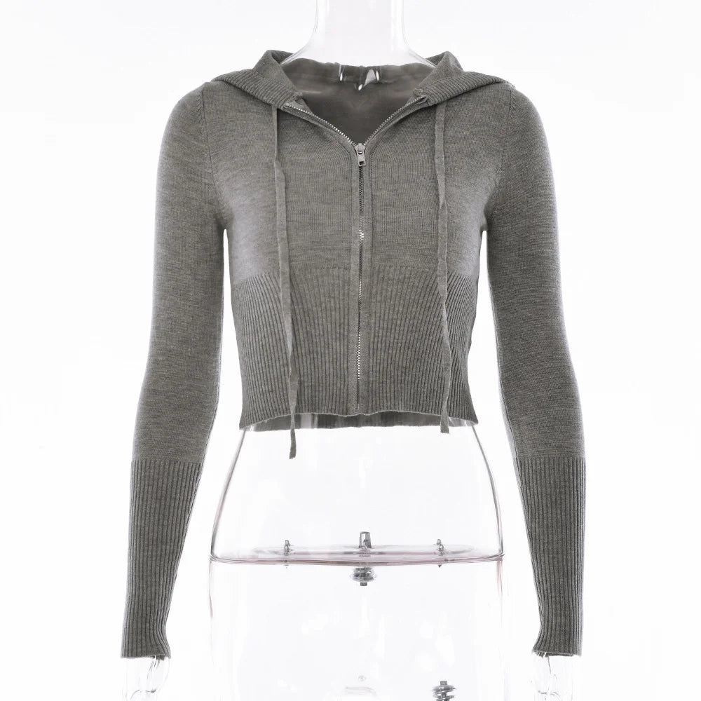 Apprabant Rib Knitted Two Piece Set Women Tracksuit Long Sleeve Zipper Hoodies Skinny Pants Sets Casual Solid Sweatshirt Suits.