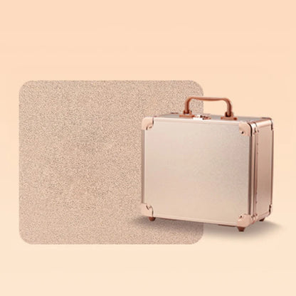 GLADCASE 2025 Portable Makeup Case with adjustable LED light Mirror carry Cosmetic Box Organizer train Beauty for dailry travel