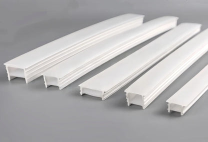 Black Flexible LED Neon Rope Lamp Silicone Tube Diffuser Recessed Channel For WS2811 WS2812B Waterproof Ribbon Neon Strip Lights.