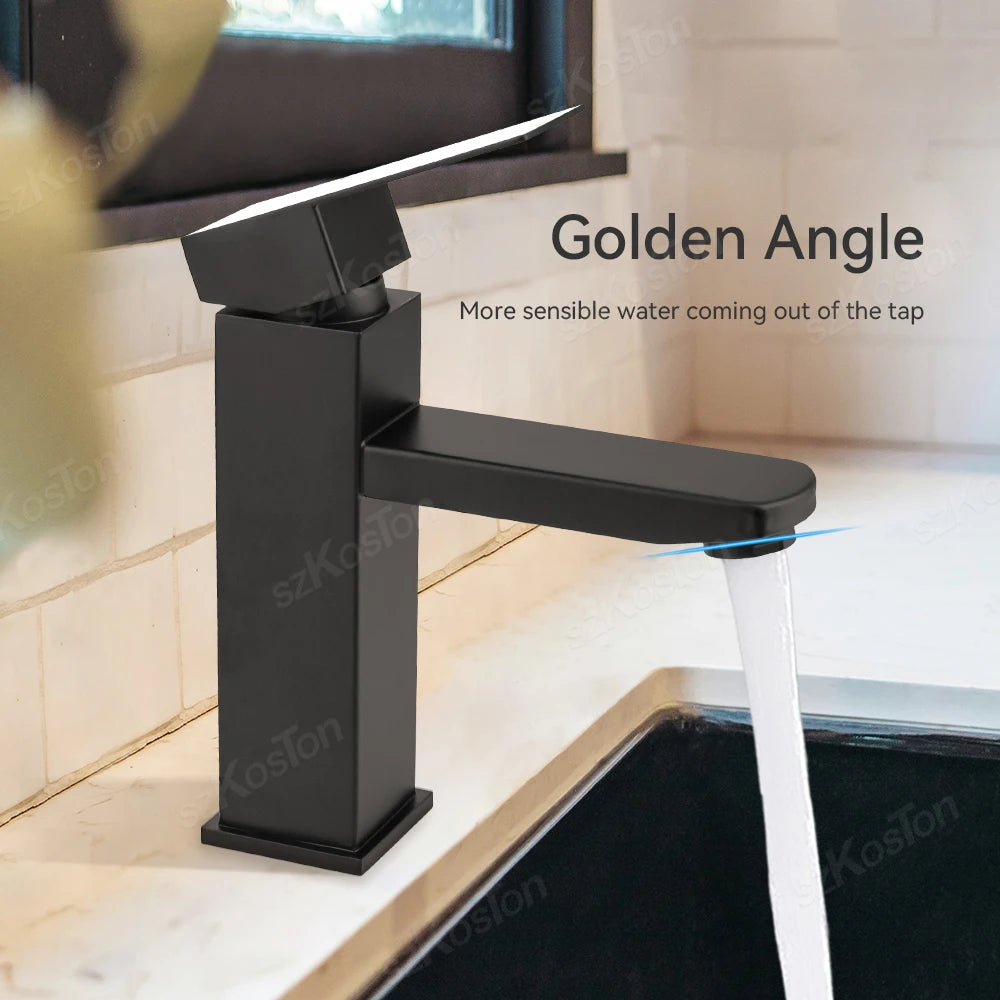 Bath Mixer Kitchen Faucet Stainless Steel Hot and Cold Water Tap Washbasin Basin Faucets Bathroom Bathtub Accessories Set Sink