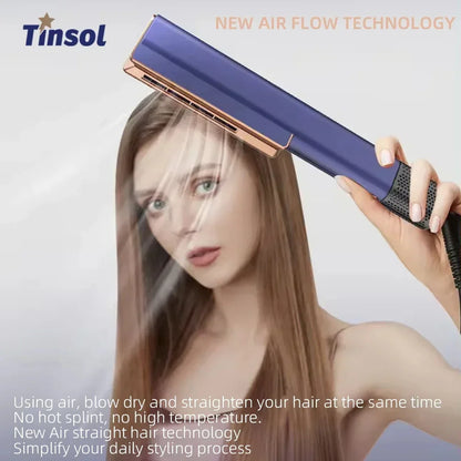 2 In 1 Hair Straightener multi styler Hair Dryer 110000rpm electric hair brushes Straightening Air Intuitive Airflow