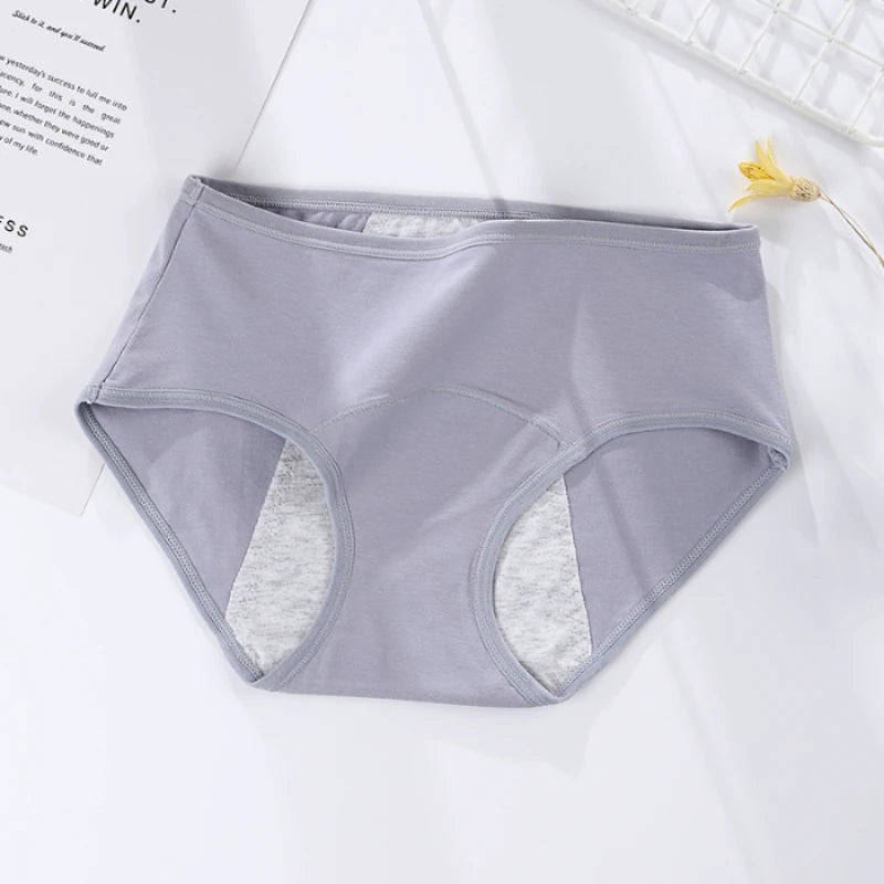 Women's menstrual briefs large flow postpartum water absorption leakproof briefs women's pure cotton menstrual briefs lingerie