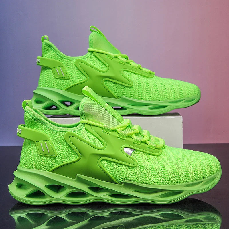 YRZL Sports Shoes Men Mesh Breathable Athletic Sneakers Lightweight Soft Sole Comfortable Walking Running Shoes for Men Non Slip.