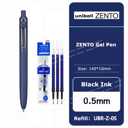 Uniball ZENTO Standard 0,38/0,5 mm Gelschreiber, wasserbasierte, glatte Schreibroller, passend für verschiedene Anlässe, Schreibwaren