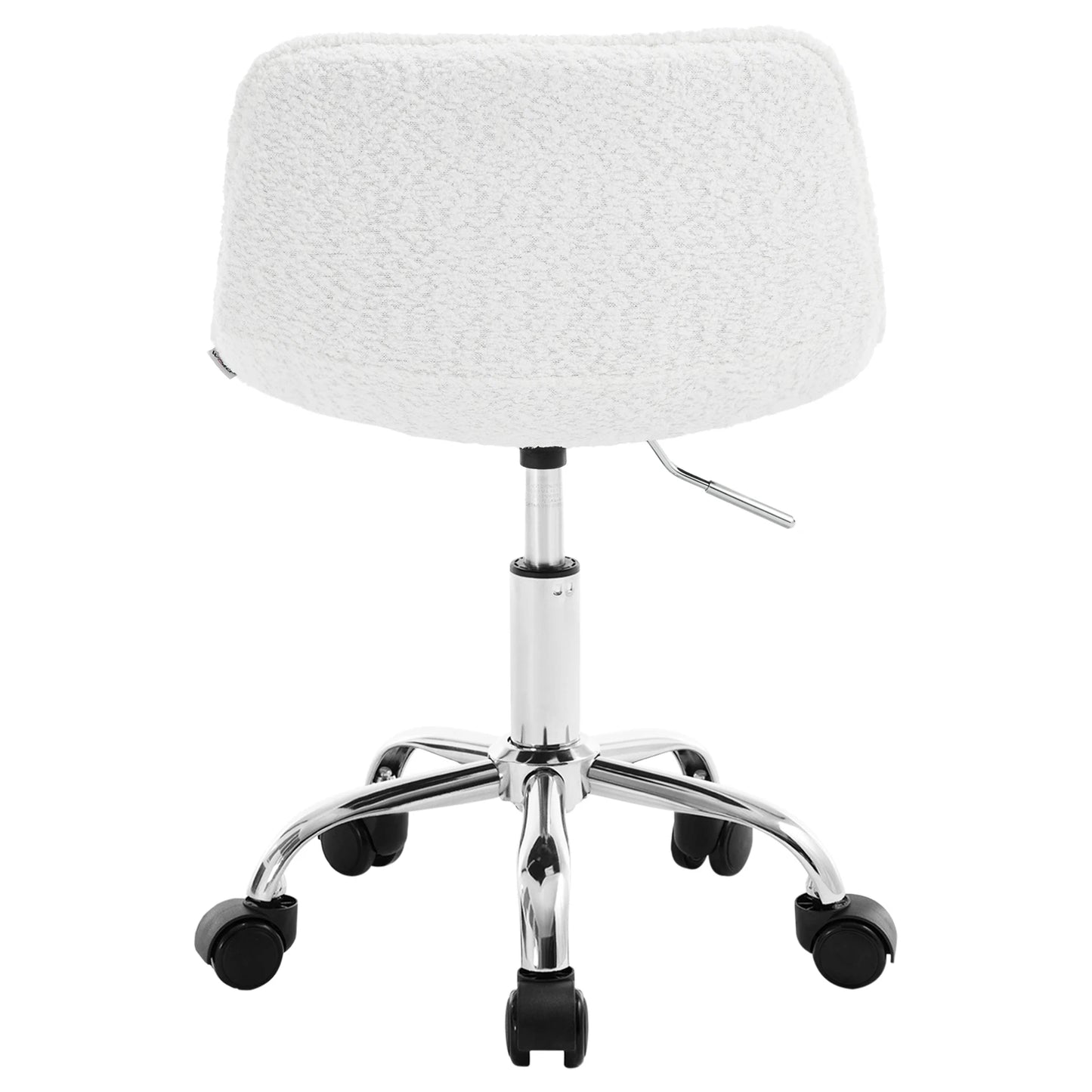 WOLTU Drehbarer Bürostuhl aus Samt, Make-up-Arbeitsstuhl, Ankleidehocker mit Rückenlehne, höhenverstellbarem, gepolstertem Sitz