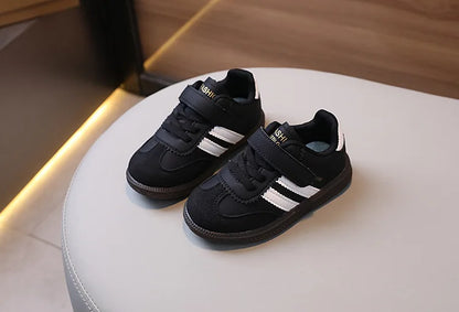 Spring Sport Shoes For Children PU Leather Ergonomics Kids Sneakers Soft-soled Children's Sneakers Boy's Girl's Tennis Shoes.