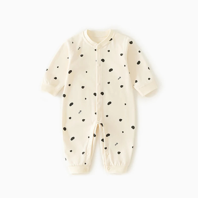 0-2Y Reine Baumwolle Langarm Neugeborenen Baby Strampler Haut-freundliche Einteilige Windel Overall Unterwäsche Infant Cartoon Homewear.