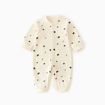 0-2Y Reine Baumwolle Langarm Neugeborenen Baby Strampler Haut-freundliche Einteilige Windel Overall Unterwäsche Infant Cartoon Homewear.