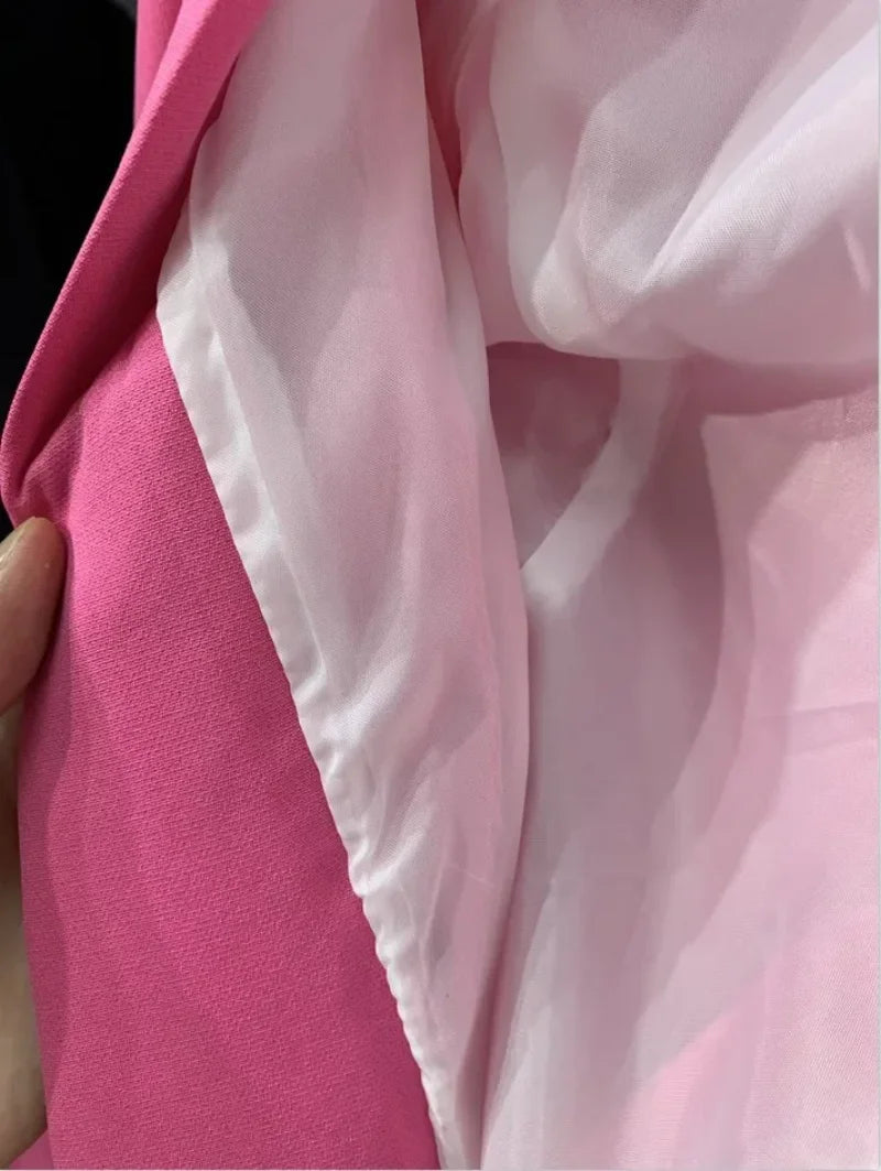 2025 ZL1396 Autumn New Cross-Border Women's Fashion Elegant Long Sleeves Suit Straight-Leg Trousers Suit Already In Stock