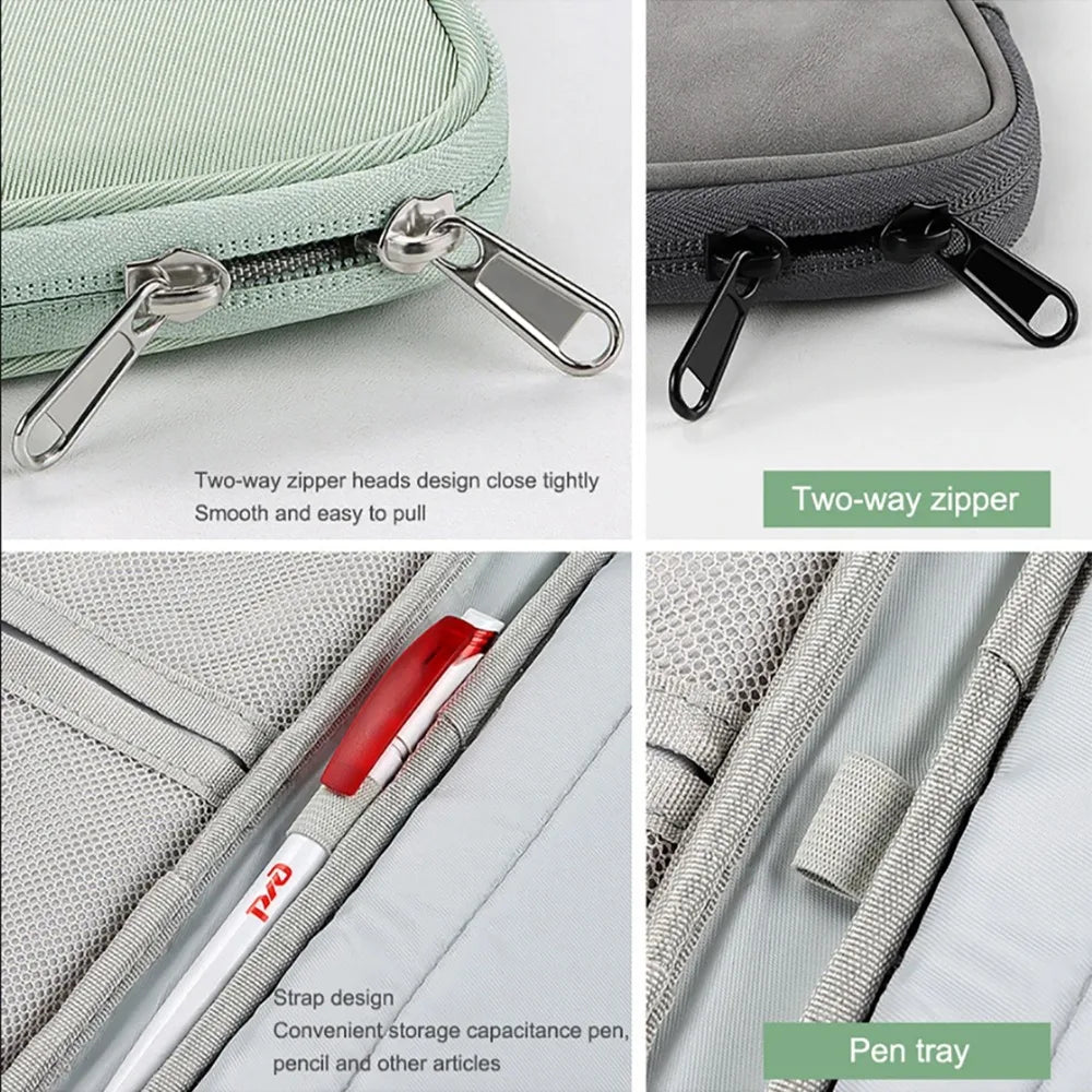 Laptop Sleeve Handbag Case for Macbook Pro Air13 13.6 14 15 15.6 16 Waterproof Notebook Cover for Lenovo HP Xiaomi Bag Funda.